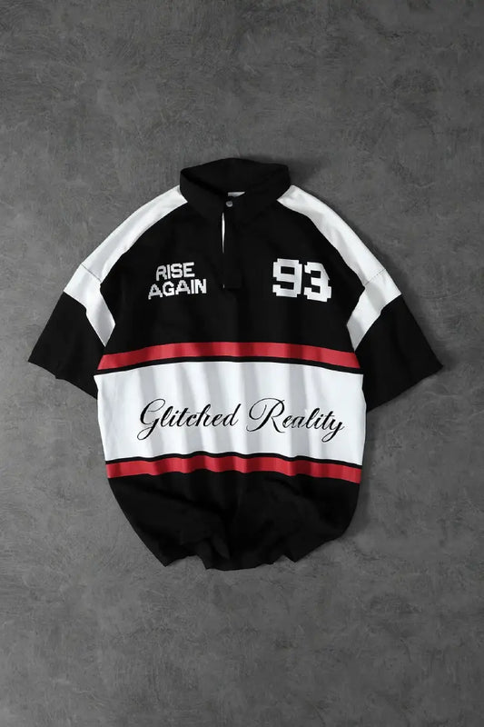 Oversized T-shirts
Glitched Reality Oversized Polo